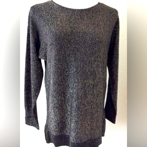 MICHAEL Michael Kors Sweaters - Holiday top black gold metallic sweater top Michael Kors festive sweater top